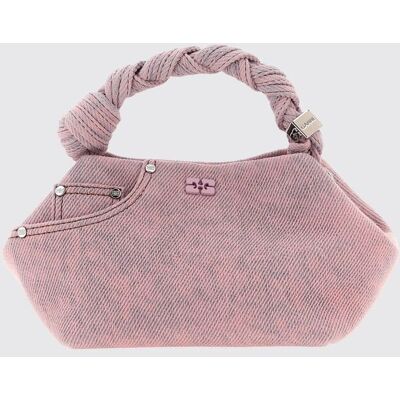 Ganni Borsa Bou Bag in denim Rosa Taglia OS Ganni Borsa Bou Bag in denim Rosa Taglia OS