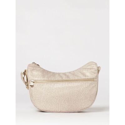 Borbonese Borsa Luna Small in nylon stampa OP Nocciola Taglia OS Borbonese Borsa Luna Small in nylon stampa OP Nocciola Taglia OS