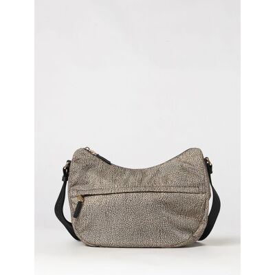 Borbonese Borsa a tracolla Luna in nylon riciclato con stampa a pois Bianco Taglia OS Borbonese Borsa a tracolla Luna in nylon riciclato con stampa a pois Bianco Taglia OS