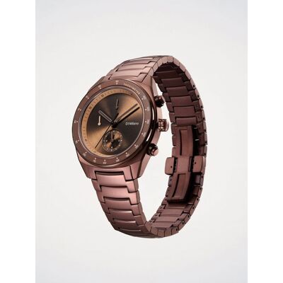 D1 Milano Orologio Essential Brown Cronografo 40mm Marrone Taglia OS D1 Milano Orologio Essential Brown Cronografo 40mm Marrone Taglia OS
