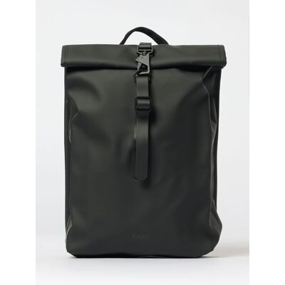 Rains Zaino Rolltop Rucksack Mini in PU impermeabile Nero Taglia OS Rains Zaino Rolltop Rucksack Mini in PU impermeabile Nero Taglia OS