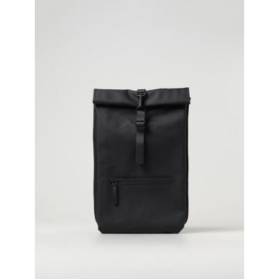 Rains Zaino Rolltop Rucksack in tessuto gommato Nero Taglia OS Rains Zaino Rolltop Rucksack in tessuto gommato Nero Taglia OS