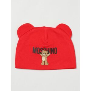 Moschino Cappello a berretto Teddy in cotone Rosso Taglia III Moschino Cappello a berretto Teddy in cotone Rosso Taglia III