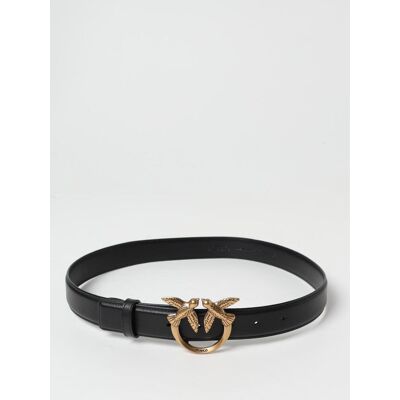Pinko Cintura Love Birds in pelle Nero Taglia S Pinko Cintura Love Birds in pelle Nero Taglia S
