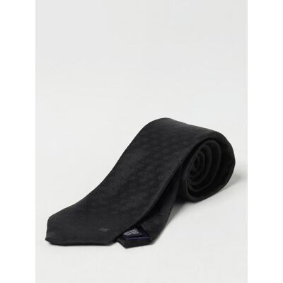 Michael Kors Cravatta in seta con monogram MK jacquard Nero Taglia OS Michael Kors Cravatta in seta con monogram MK jacquard Nero Taglia OS
