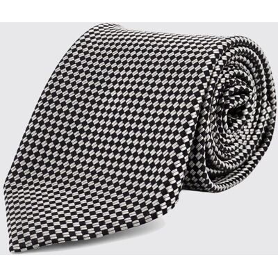 Tom Ford Cravatta in seta jacquard Argento Taglia OS Tom Ford Cravatta in seta jacquard Argento Taglia OS