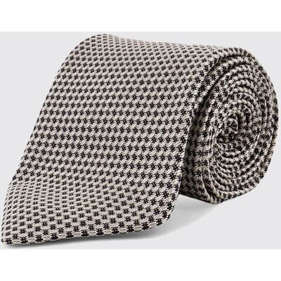Tom Ford Cravatta in seta jacquard Bianco Taglia OS Tom Ford Cravatta in seta jacquard Bianco Taglia OS