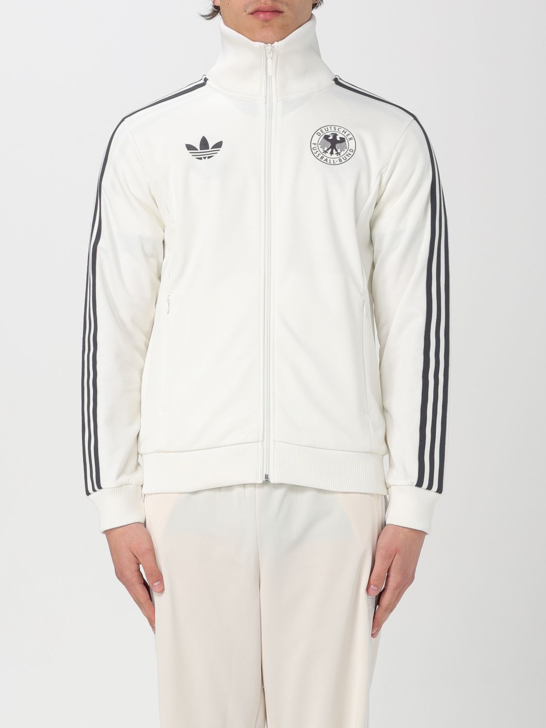 Adidas Felpa Uomo colore Bianco Bianco Taglia L