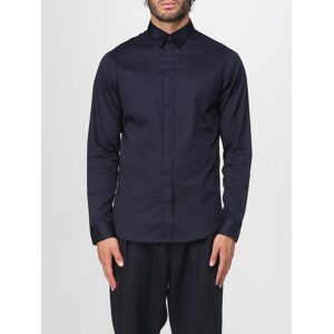 Armani Camicia classica in cotone Blue Navy Taglia XL Armani Camicia classica in cotone Blue Navy Taglia XL
