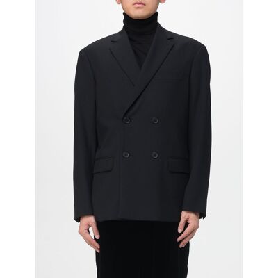 Armani Blazer doppiopetto in misto lana Nero Taglia 40 Armani Blazer doppiopetto in misto lana Nero Taglia 40