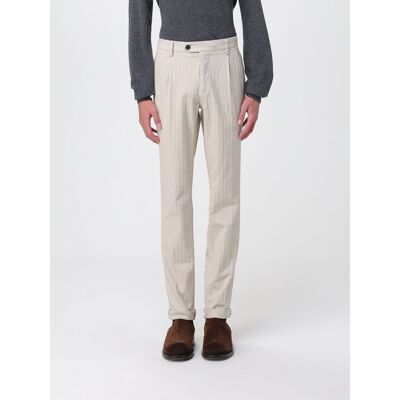 Mason's Pantalone New York Time 2 Pinces chio in cotone e cashmere chevron Panna Taglia 50 Mason's Pantalone New York Time 2 Pinces chio in cotone e cashmere chevron Panna Taglia 50