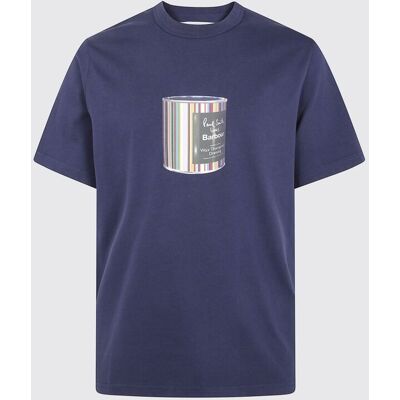 Barbour T-shirt in cotone stampata Blue Taglia S Barbour T-shirt in cotone stampata Blue Taglia S