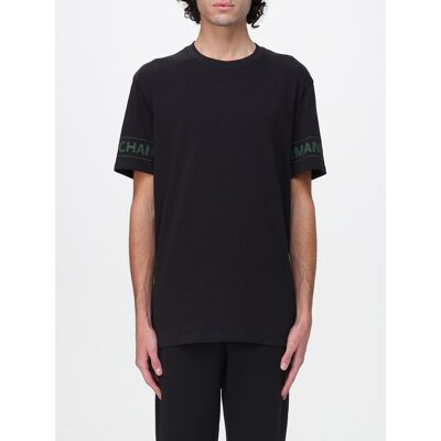 Armani T-shirt in cotone con logo Nero Taglia XS Armani T-shirt in cotone con logo Nero Taglia XS