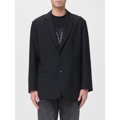 Armani Blazer monopetto in misto lana Nero Taglia 34 Armani Blazer monopetto in misto lana Nero Taglia 34