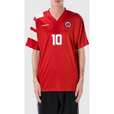 Adidas T-shirt in poliestere riciclato Rosso Taglia S Adidas T-shirt in poliestere riciclato Rosso Taglia S
