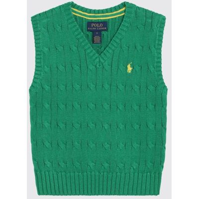 Ralph Lauren Gilet in maglia di cotone Verde Taglia 2 Ralph Lauren Gilet in maglia di cotone Verde Taglia 2