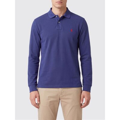 Ralph Lauren Polo a maniche lunghe in cotone con vestibilità slim fit Blue Taglia L Ralph Lauren Polo a maniche lunghe in cotone con vestibilità slim fit Blue Taglia L
