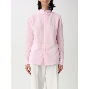 Ralph Lauren Camicia classica in cotone con logo Rosa Taglia L Ralph Lauren Camicia classica in cotone con logo Rosa Taglia L