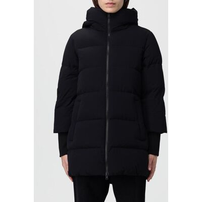 Woolrich Piumino con cappuccio in nylon stretch Nero Taglia S Woolrich Piumino con cappuccio in nylon stretch Nero Taglia S