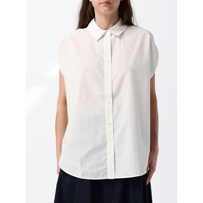Woolrich Camicia smanicata in popeline di cotone Bianco Taglia XS Woolrich Camicia smanicata in popeline di cotone Bianco Taglia XS