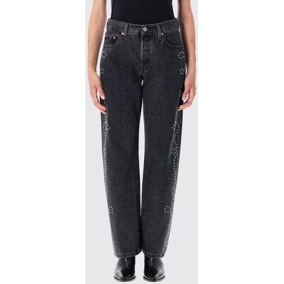 Levis Jeans in denim di cotone con strass Nero Taglia 25 Levis Jeans in denim di cotone con strass Nero Taglia 25