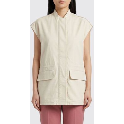 Fabiana Filippi Gilet in cotone Burro Taglia 42 Fabiana Filippi Gilet in cotone Burro Taglia 42