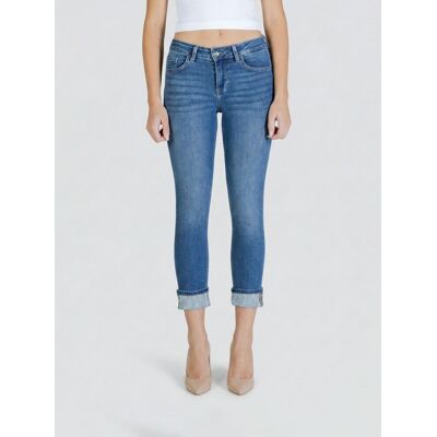 Liujo Jeans cropped fit in denim stretch Denim Taglia 26 Liujo Jeans cropped fit in denim stretch Denim Taglia 26