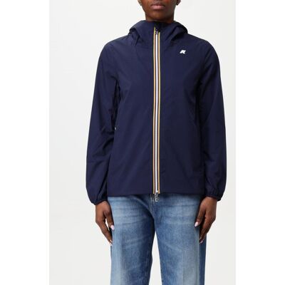 K-Way Giubbotto in nylon con cappuccio Blue Taglia S K-Way Giubbotto in nylon con cappuccio Blue Taglia S