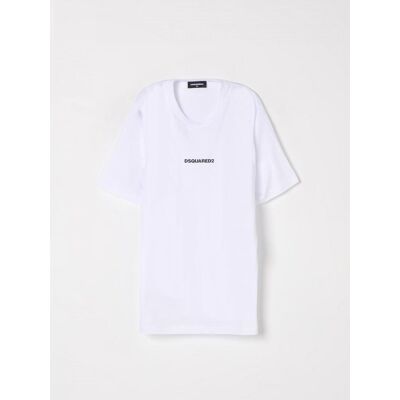 Dsquared2 T-shirt in cotone Bianco Taglia 10 Dsquared2 T-shirt in cotone Bianco Taglia 10