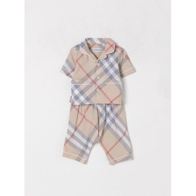 Burberry Coordinato in cotone vintage check Beige Taglia 9M Burberry Coordinato in cotone vintage check Beige Taglia 9M
