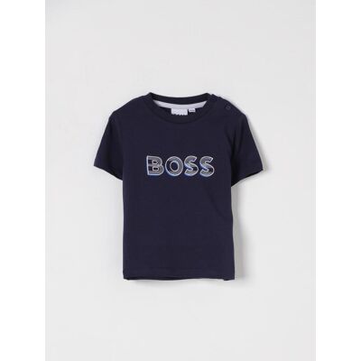 Boss T-shirt in cotone con logo Blue Navy Taglia 18M Boss T-shirt in cotone con logo Blue Navy Taglia 18M