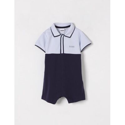 Boss Tuta in cotone con mini logo Blue Navy Taglia 18M Boss Tuta in cotone con mini logo Blue Navy Taglia 18M