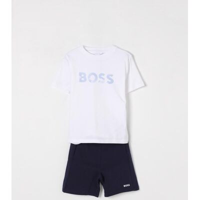 Boss Coordinato 2 pezzi in cotone con logo Bianco Taglia 12 Boss Coordinato 2 pezzi in cotone con logo Bianco Taglia 12