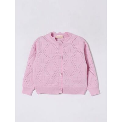 Elisabetta Franchi La Mia Bambina Cardigan a girocollo Rosa Taglia 2 Elisabetta Franchi La Mia Bambina Cardigan a girocollo Rosa Taglia 2