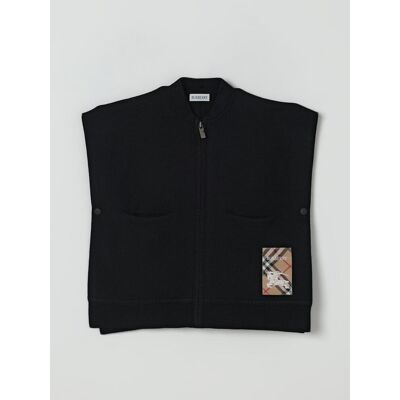Burberry Cappa in lana con logo Nero Taglia S Burberry Cappa in lana con logo Nero Taglia S