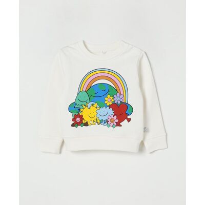 Stella McCartney Felpa in cotone con stampa grafica Avorio Taglia 9M Stella McCartney Felpa in cotone con stampa grafica Avorio Taglia 9M