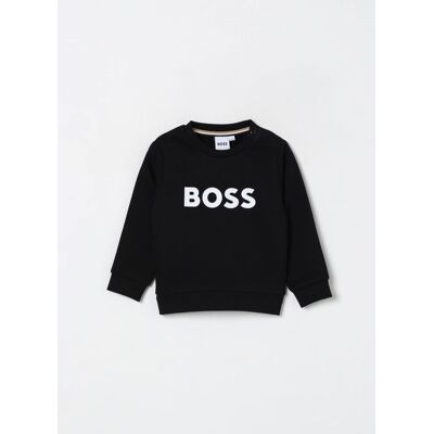 Boss Maglia a girocollo in cotone con logo Nero Taglia 2 Boss Maglia a girocollo in cotone con logo Nero Taglia 2