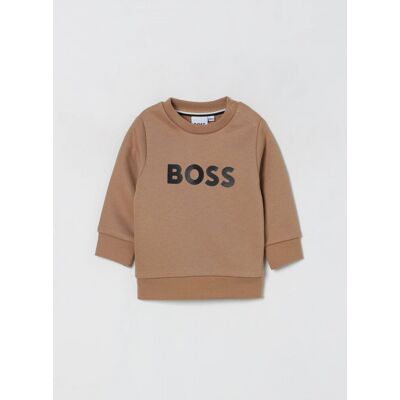 Boss Maglia a girocollo in cotone con logo Beige Taglia 3 Boss Maglia a girocollo in cotone con logo Beige Taglia 3