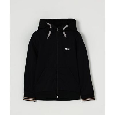 Boss Zip con cappuccio e zip Nero Taglia 8 Boss Zip con cappuccio e zip Nero Taglia 8
