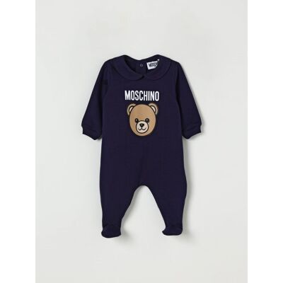 Moschino Tuta in cotone Teddy Blue Taglia 9M Moschino Tuta in cotone Teddy Blue Taglia 9M