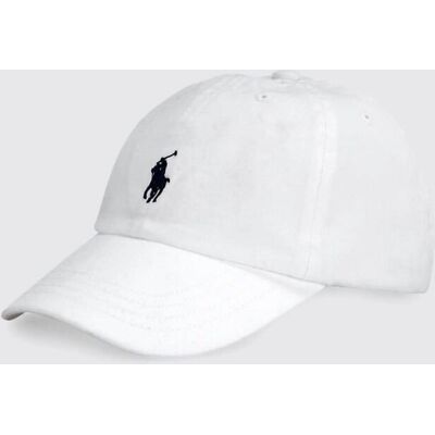Ralph Lauren Cappello in cotone con logo ricamato Bianco Taglia OS Ralph Lauren Cappello in cotone con logo ricamato Bianco Taglia OS