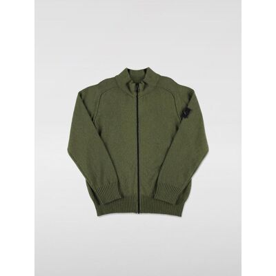Stone Island Cardigan in cotone con logo Oliva Taglia 10 Stone Island Cardigan in cotone con logo Oliva Taglia 10