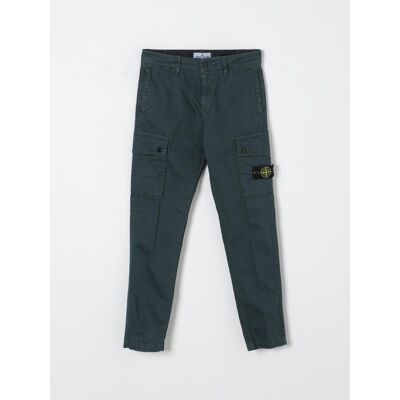 Stone Island Pantaloni cargo in cotone Petrolio Taglia 10 Stone Island Pantaloni cargo in cotone Petrolio Taglia 10