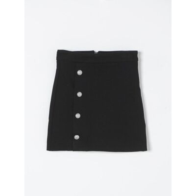 Balmain Gonna mini con bottoni Nero Taglia 12 Balmain Gonna mini con bottoni Nero Taglia 12