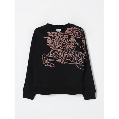 Burberry Felpa Equestrian Knight in cotone Nero Taglia 4 Burberry Felpa Equestrian Knight in cotone Nero Taglia 4