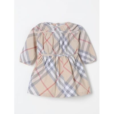 Burberry Abito Vintage Check in cotone Beige Taglia 18M Burberry Abito Vintage Check in cotone Beige Taglia 18M