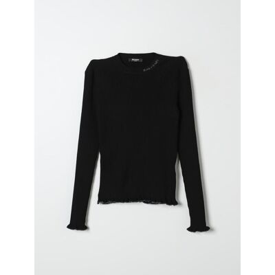 Balmain Maglia a girocollo con mini logo Nero Taglia 14 Balmain Maglia a girocollo con mini logo Nero Taglia 14