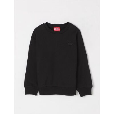 Felpa Diesel Bambini - Logo Maxi, Cotone, Nero - Felpa Felpa Diesel Bambini - Logo Maxi, Cotone, Nero - Felpa