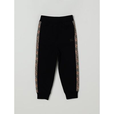 Burberry Pantalone in cotone con stampa Vintage Check Nero Taglia 8 Burberry Pantalone in cotone con stampa Vintage Check Nero Taglia 8