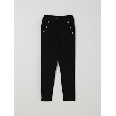 Balmain Pantalone con bottoni metallici Nero Taglia 12 Balmain Pantalone con bottoni metallici Nero Taglia 12